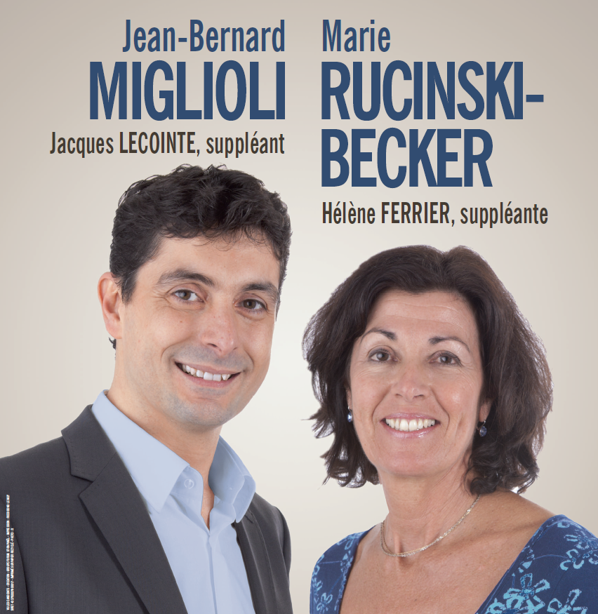 UMP   Jean-Bernard Miglioli – Marie Rucinski-Becker