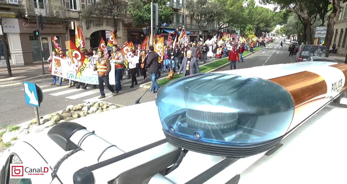 Draguignan : 600 manifestants contre la “loi travail”