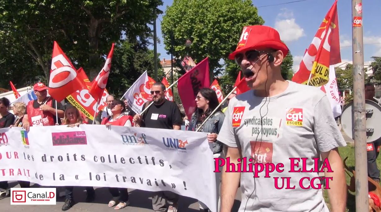 Draguignan : Manifestation du 17 mai 2016 anti Loi Travail  : Le 49,3 n’a rien calmé !