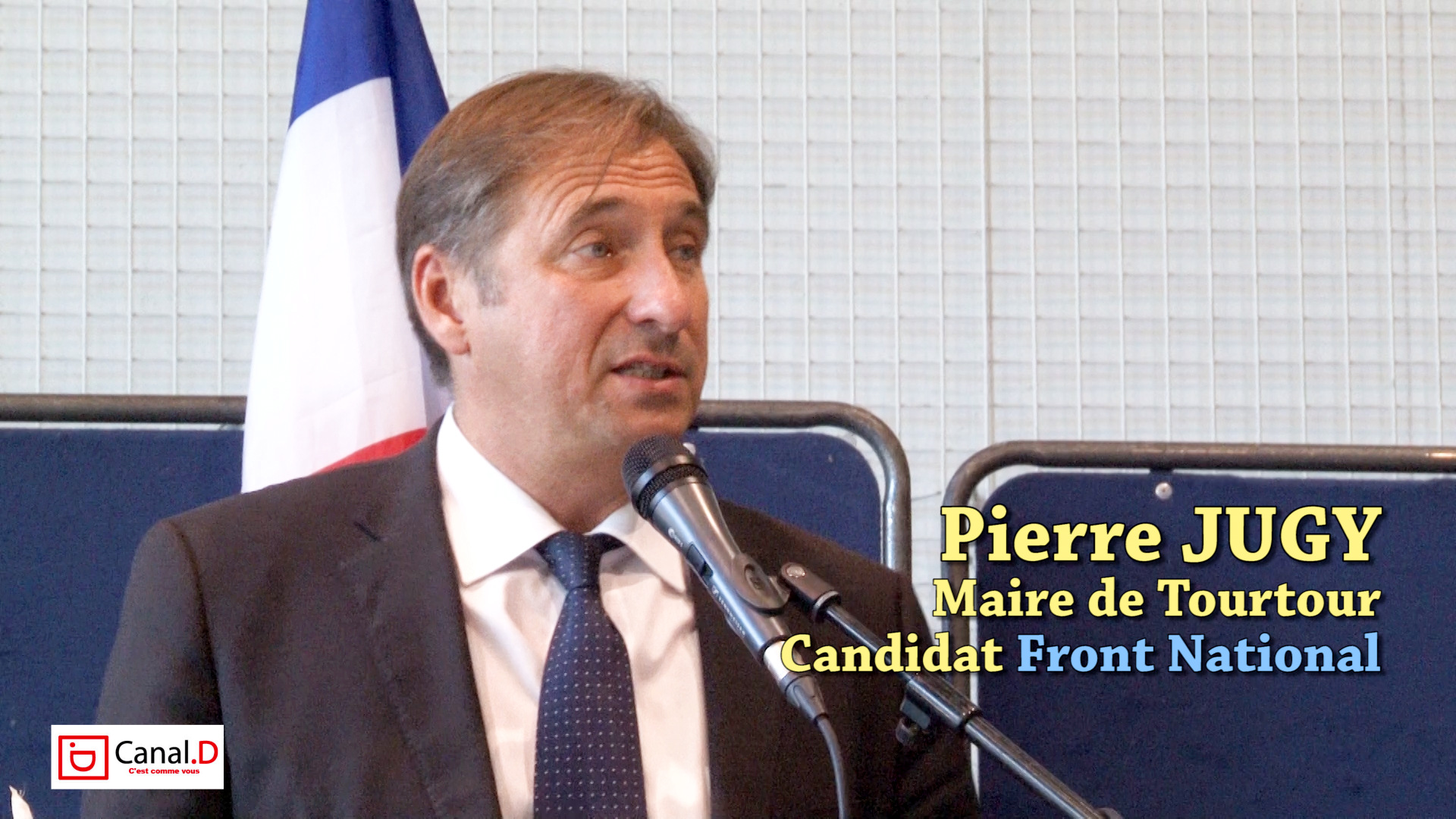 Pierre JUGY en meeting à Draguignan pour le Front National