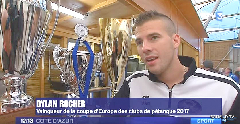 PETANQUE Draguignan sur France 3 : Gros plan sur les Champions d’Europe et leur Club
