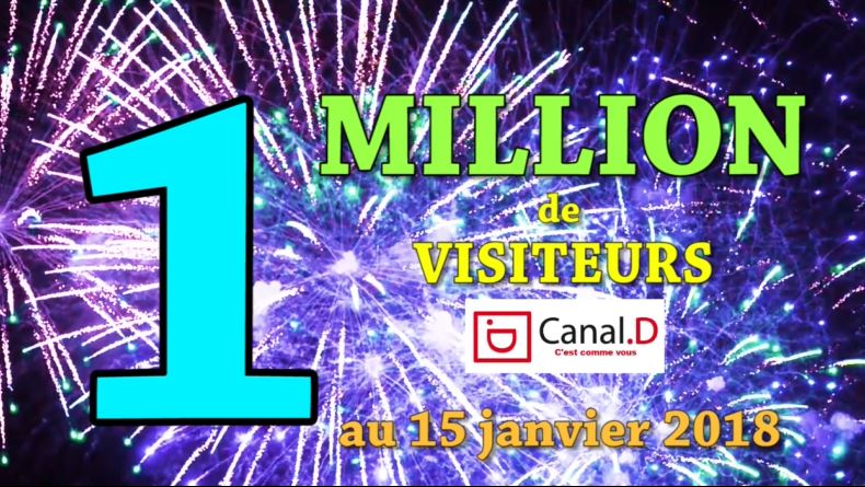 UN MILLION de visiteurs sur CANAL.D !