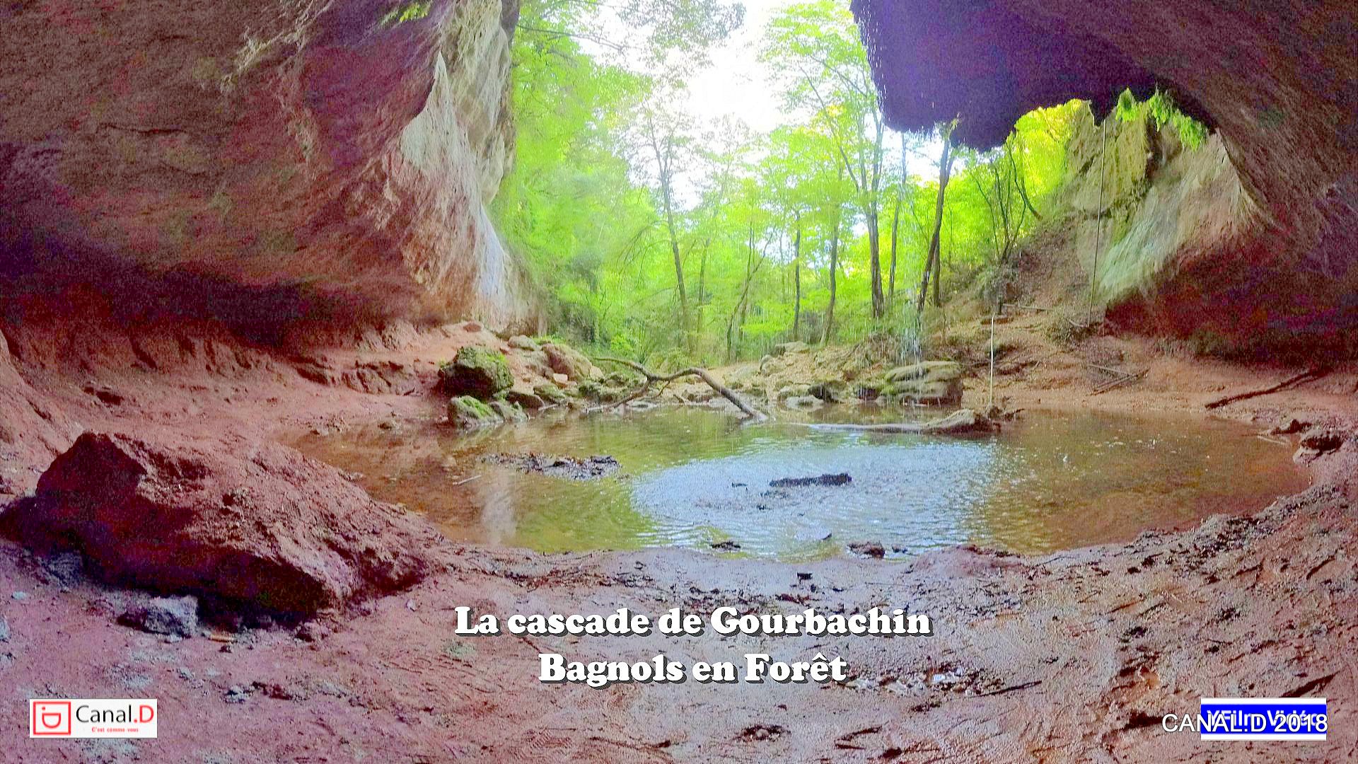 La cascade de Gourbachin à Bagnols-en-Forêt