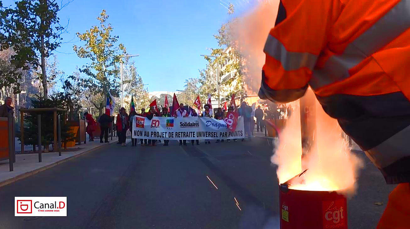 Draguignan 600 manifestants contre la réforme des retraites