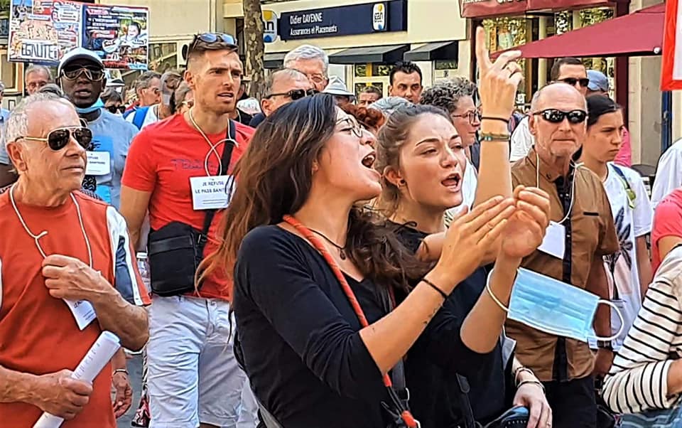 Draguignan : Manifestation anti-pass, antivax du 11 septembre 2021