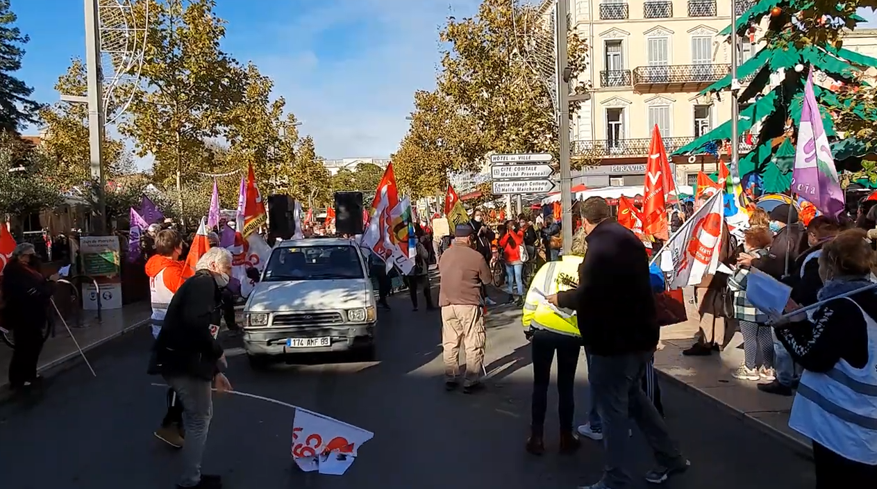 Manifestation contre la fermeture des urgences la nuit de l’hôpital de Draguignan