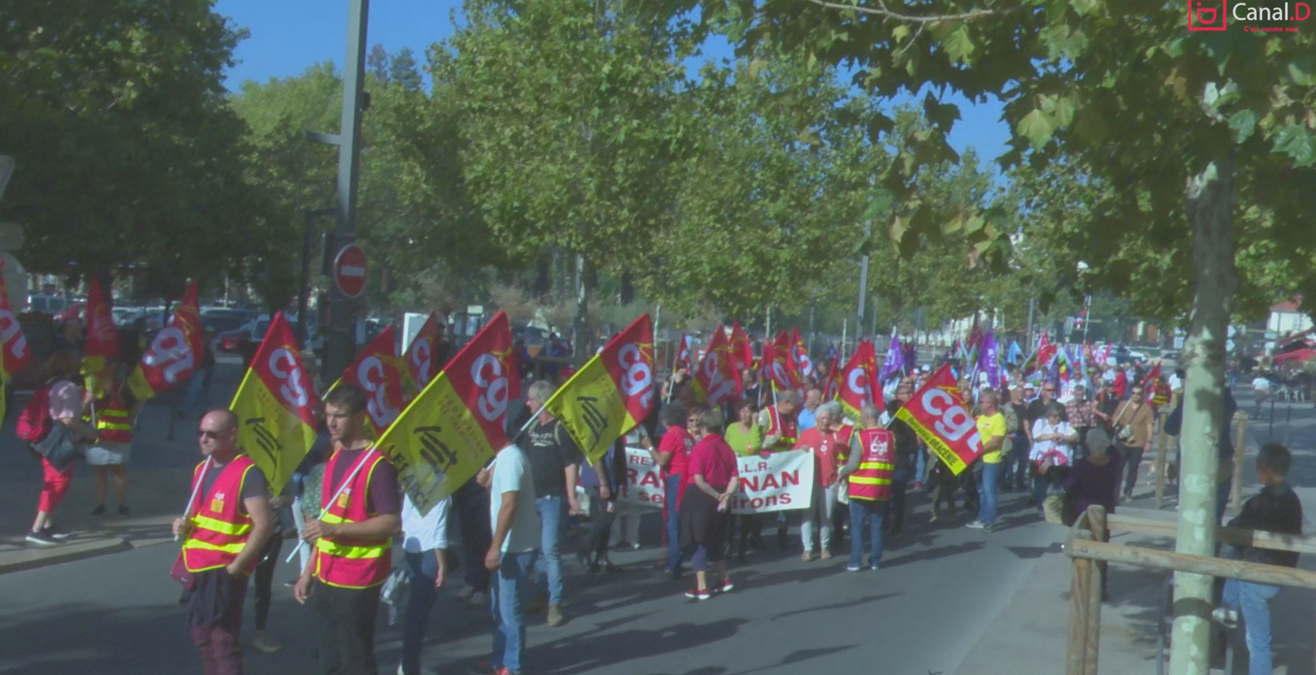 Grève et manifestations à Draguignan.