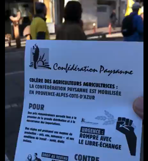 “Manifestation à Draguignan : La Confédération paysanne accompagnée de six cents brebis
