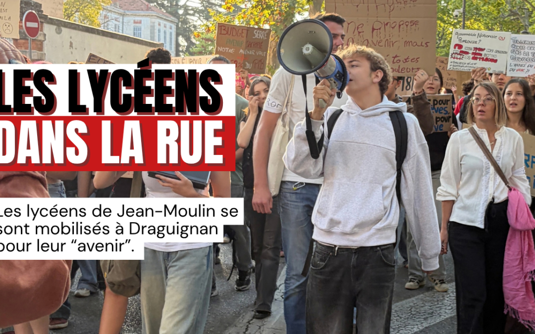Draguignan : lycéens et enseignants manifestent contre le manque de moyens